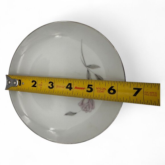 Mikasa Fine China 8194 Primrose Bread Plate With Pink Rose Design & Gold Trim 6. - Picture 5 of 6